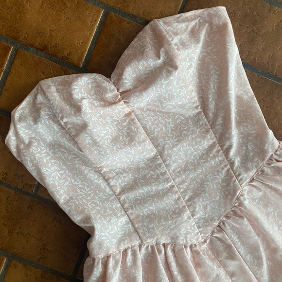 Vintage Handmade Sweetheart Dress Sz 9 - Picture 4 of 8